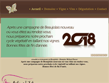 Tablet Screenshot of beaujolais-passot.com
